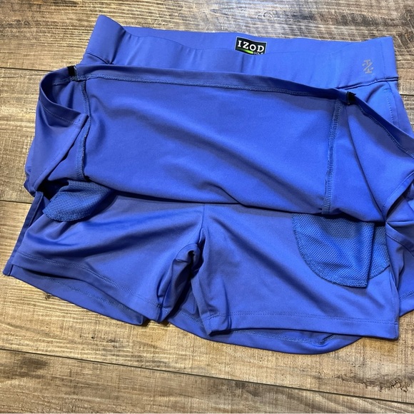 Izod Black and Purple Mini Athletic Skort Sporty - Picture 5 of 7